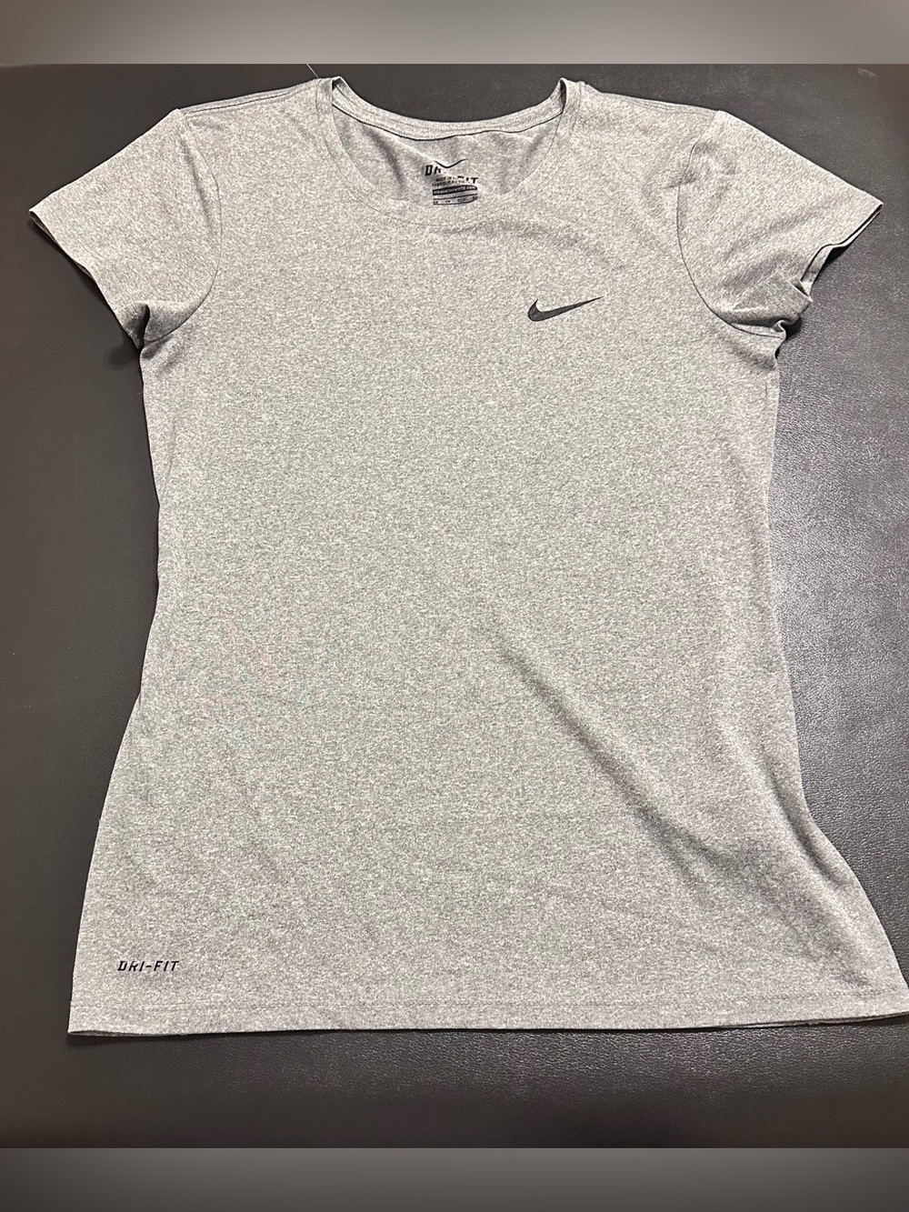 Nike Heather Gray Short Sleeve Dri-FIT Tee